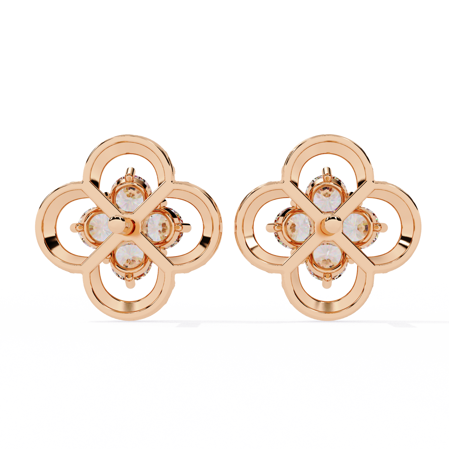 Buy Four-Stone Diamond Stud Earring