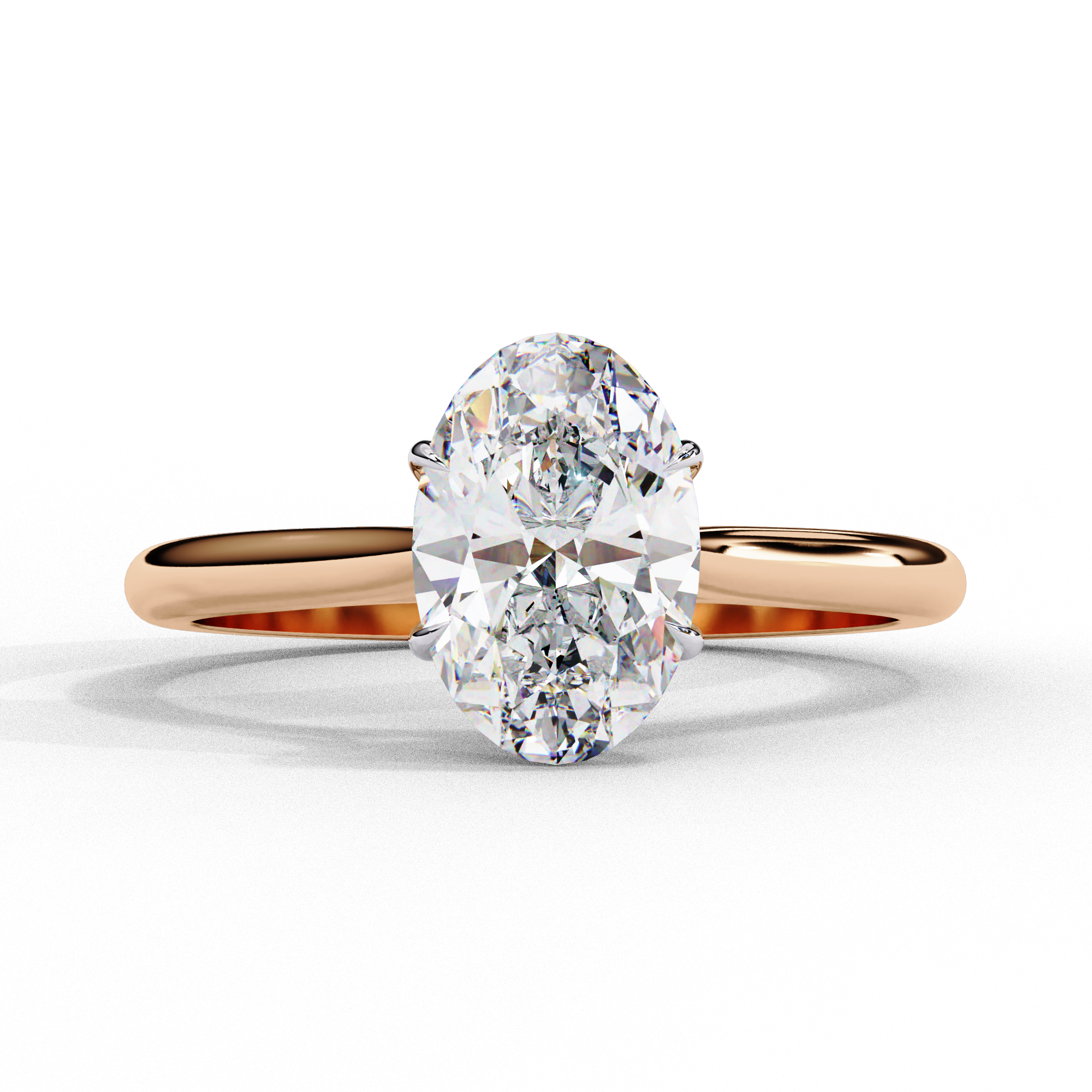 Regal Oval Solitaire Ring