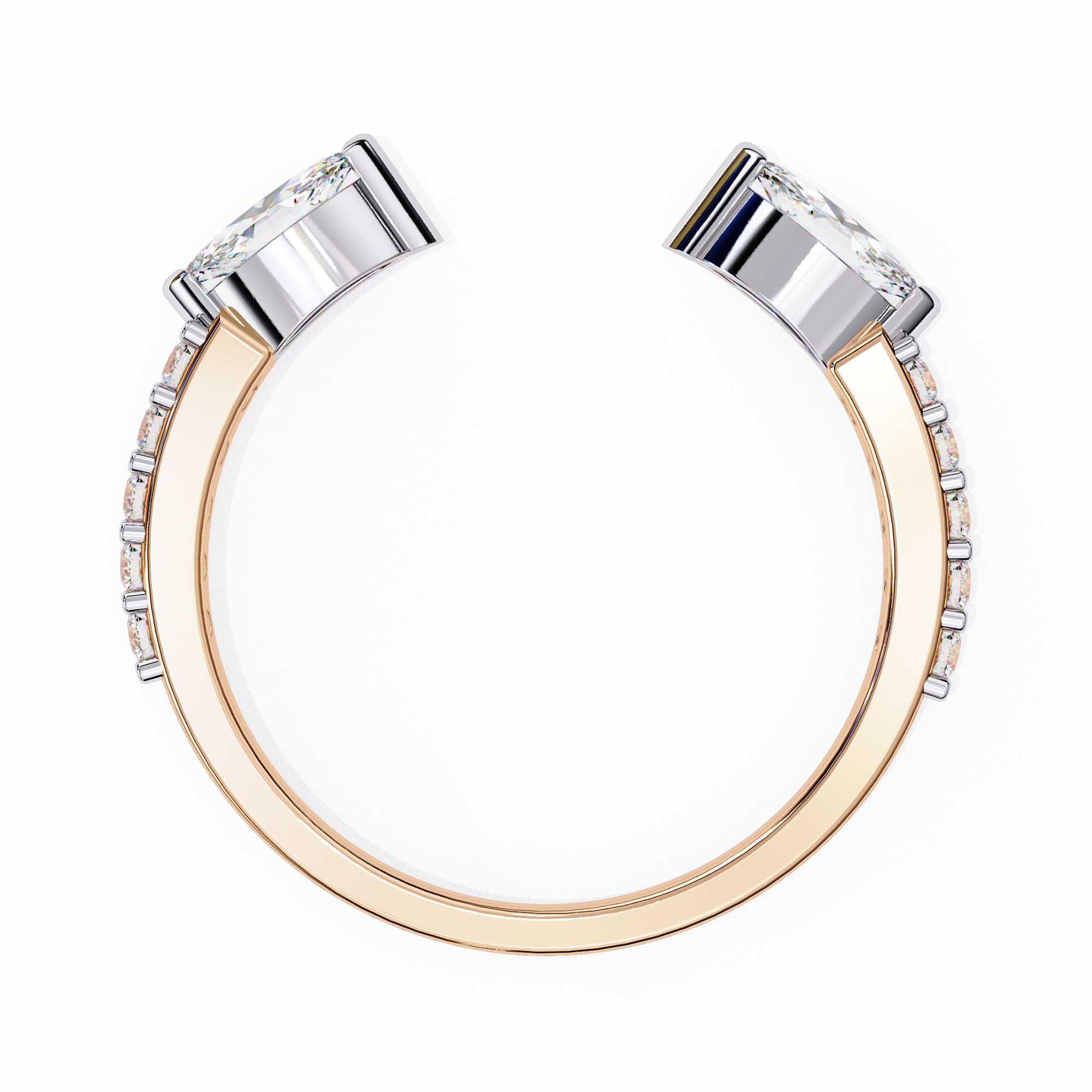Pear cut Lab grown diamond eternity