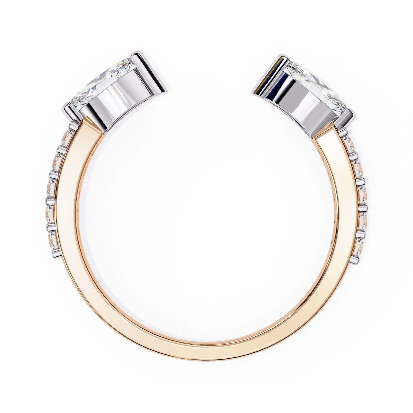 Pear cut Lab grown diamond eternity