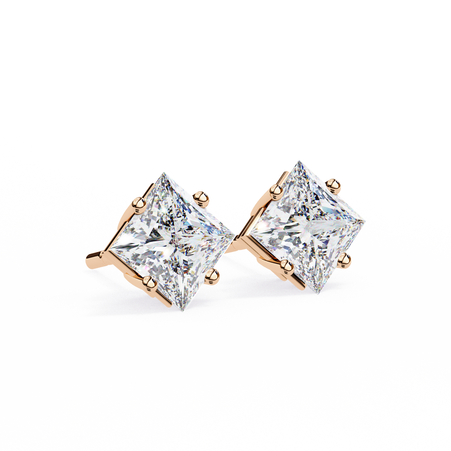 Princess Diamond Earrings