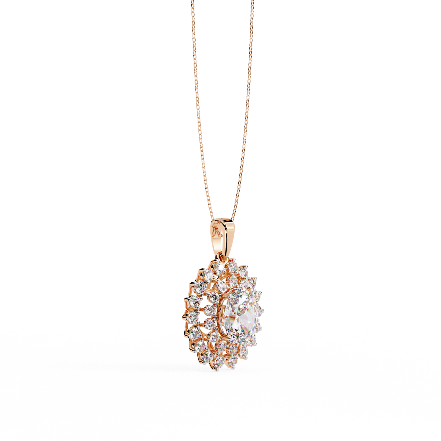 Dawn Oval Diamond Necklace