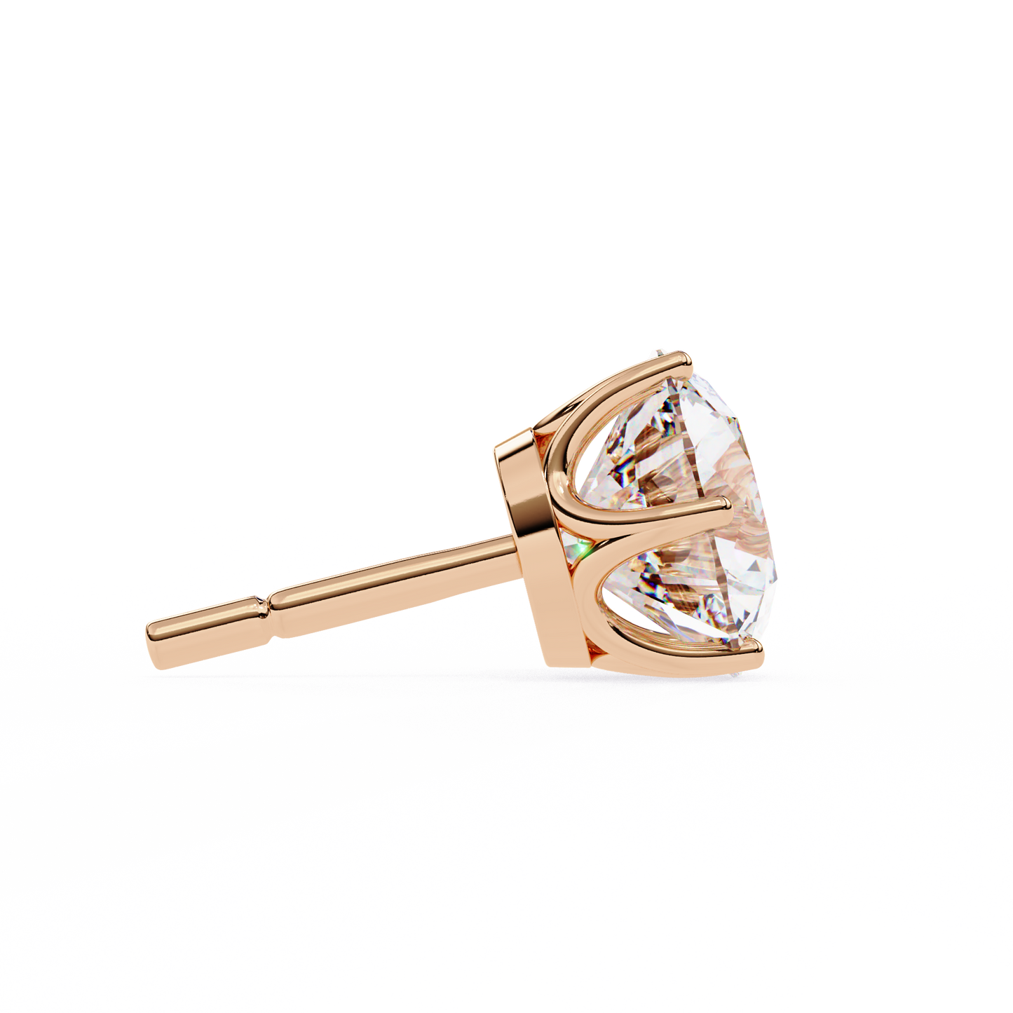 Classic Six Claw Diamond Stud Earrings