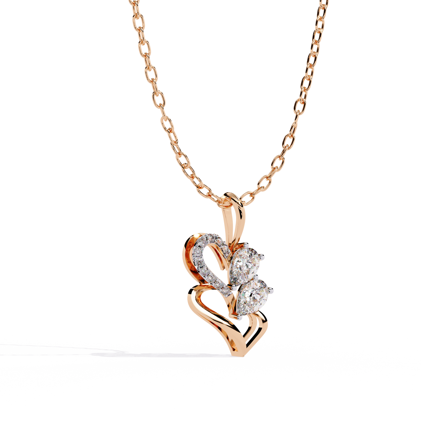 Couple Double Pear Pendant