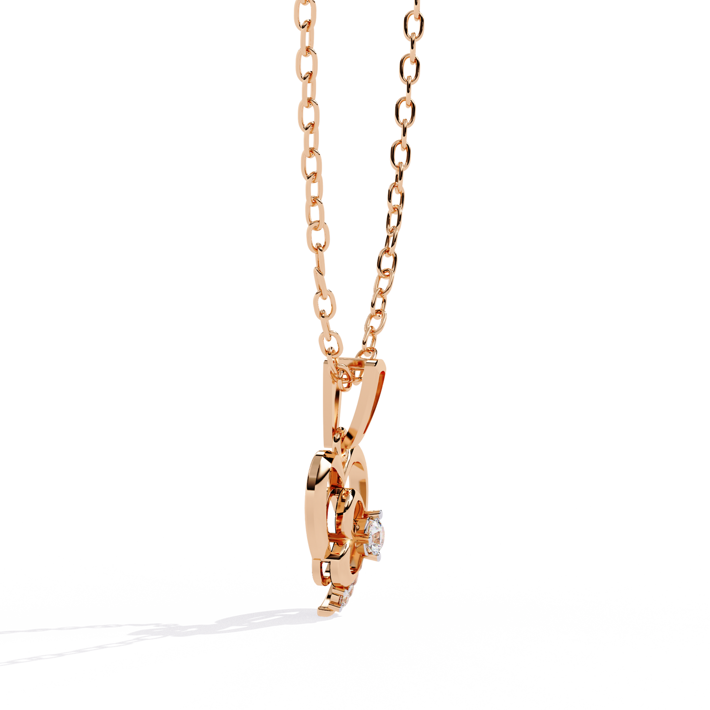 Diamond Heart Pendant Necklace