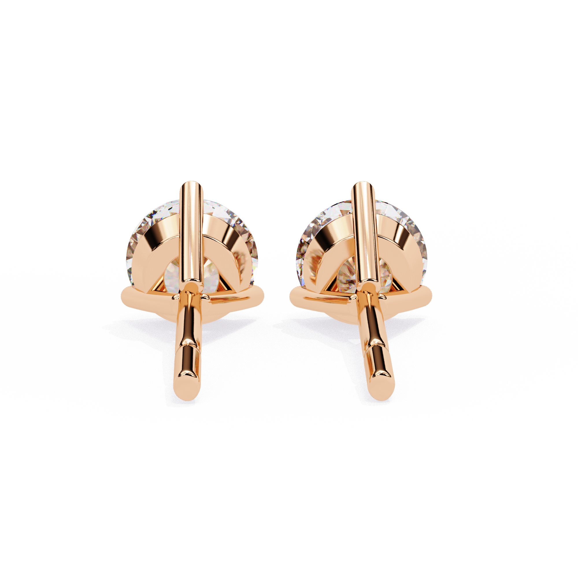 ROUND STUD EARRING