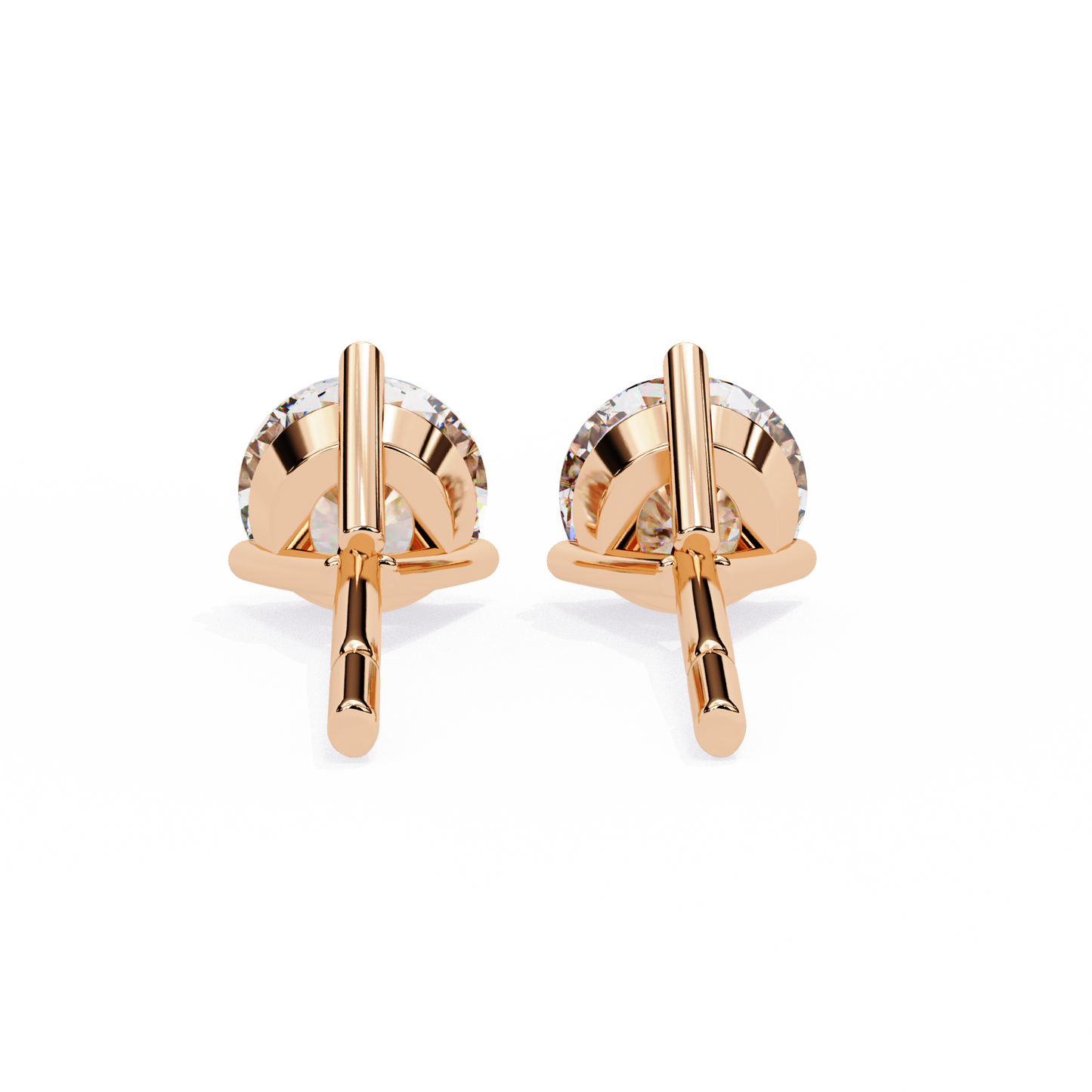 ROUND STUD EARRING