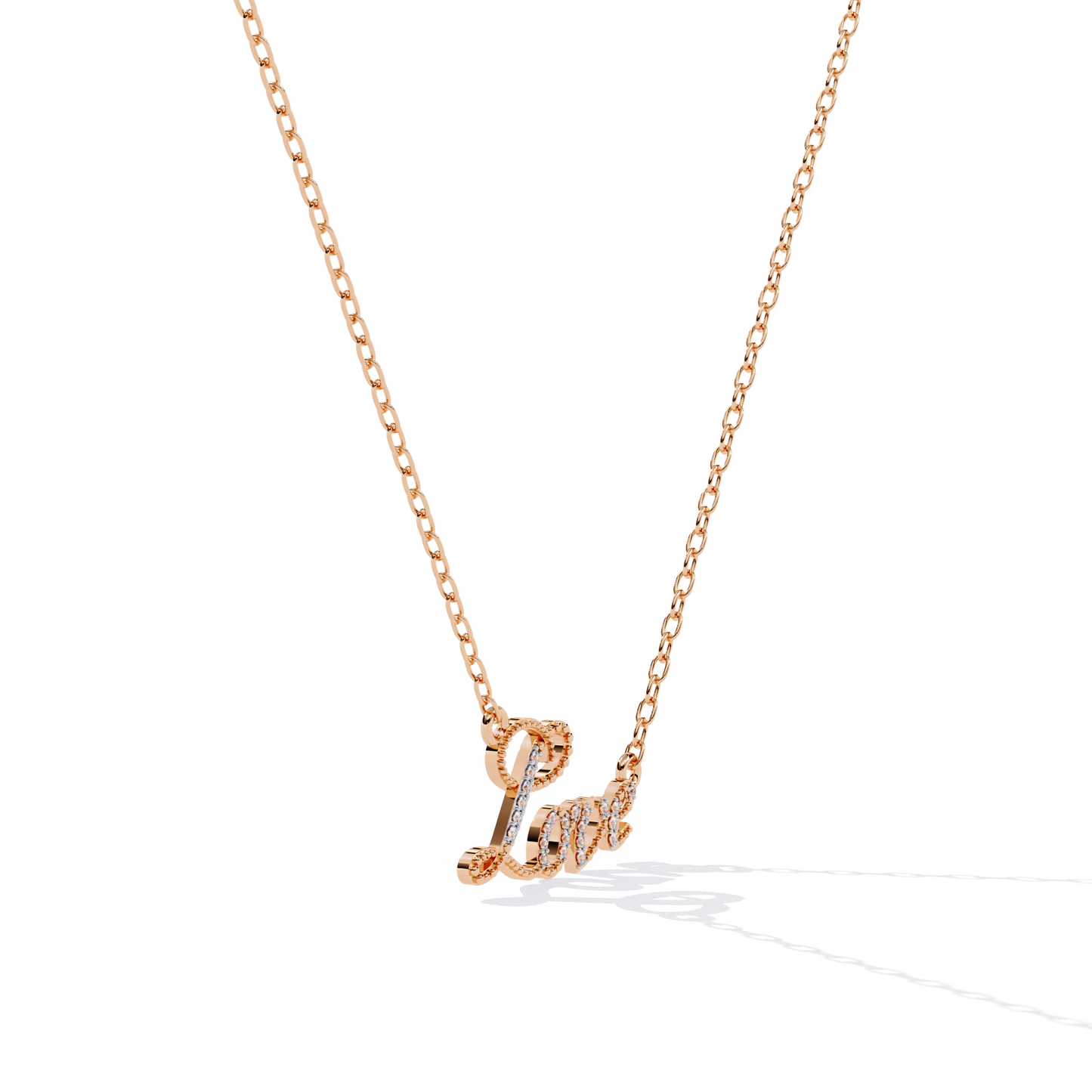 Diamond Necklace for women LOVE Pendant