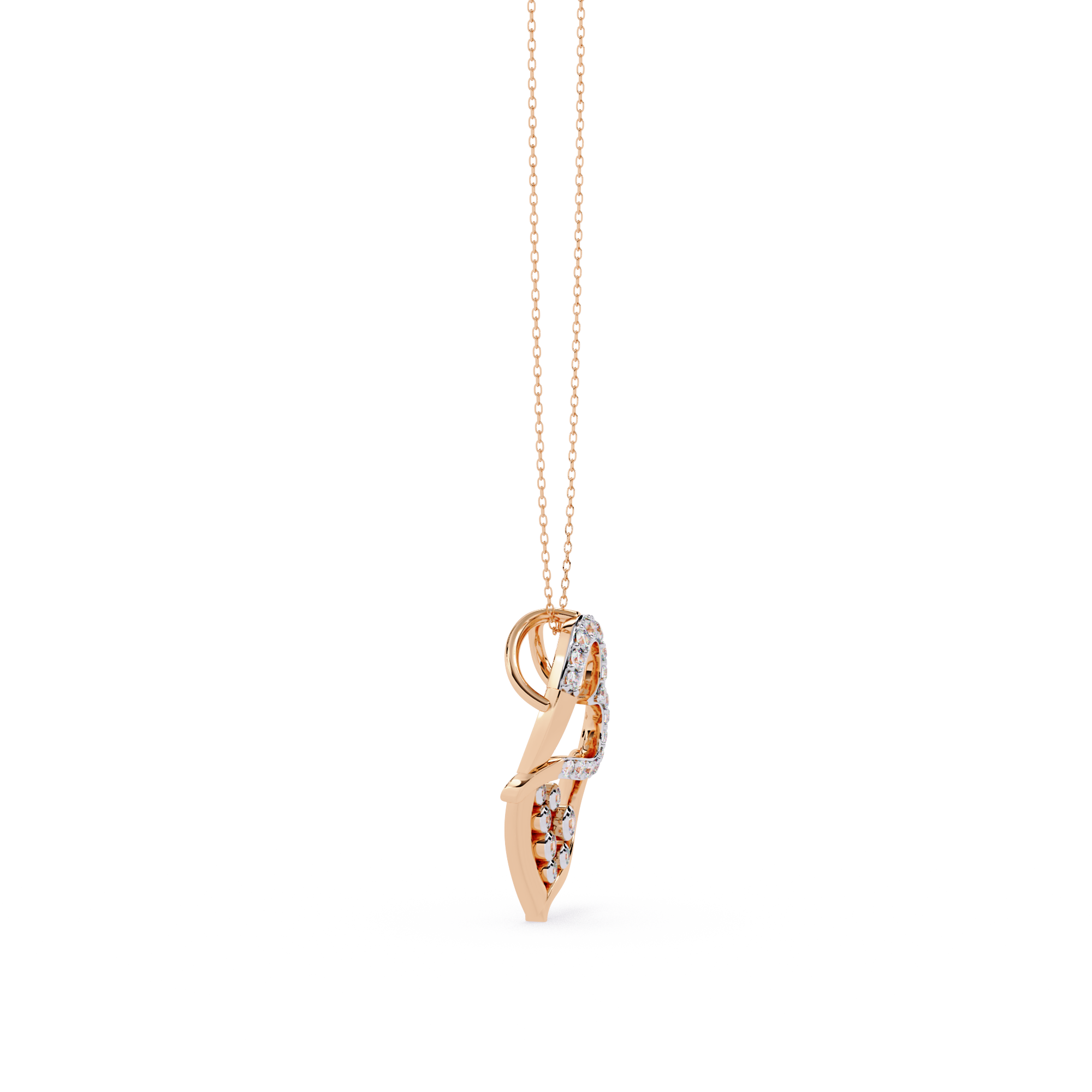 Modern Double Heart Design Pendant