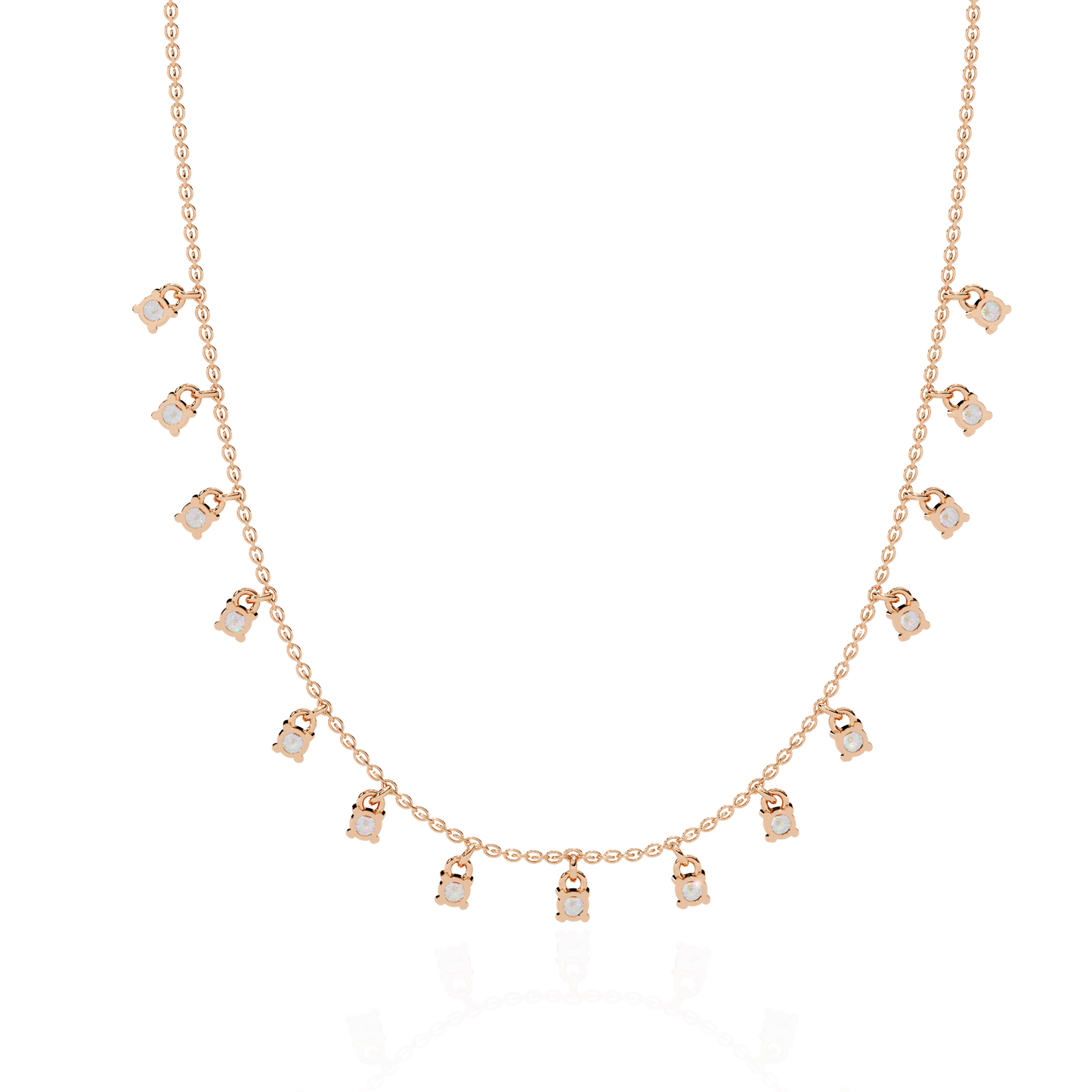 Lab Grown Lock Cut Diamond Necklace