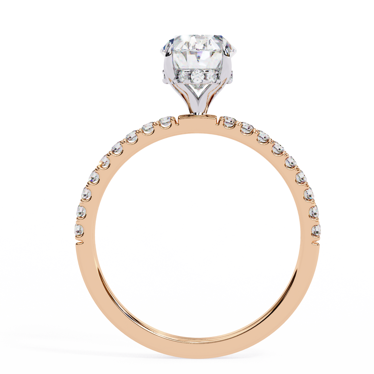 The Oval Royale with Pave by Eco Sparckle