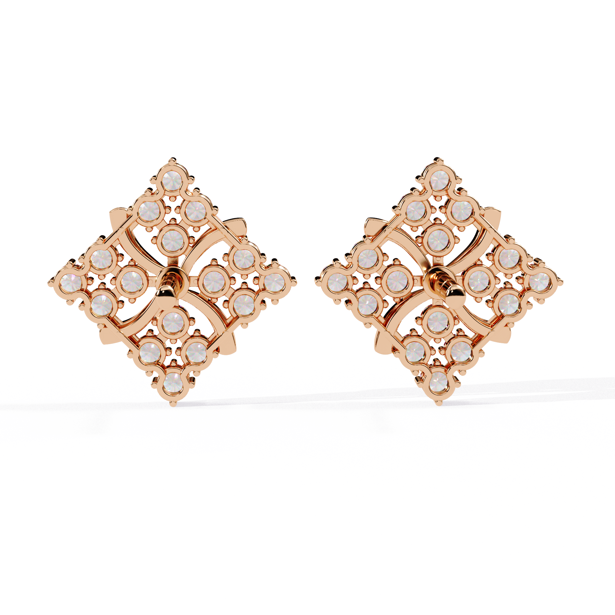 Round Daily Wear Small Diamond Earring