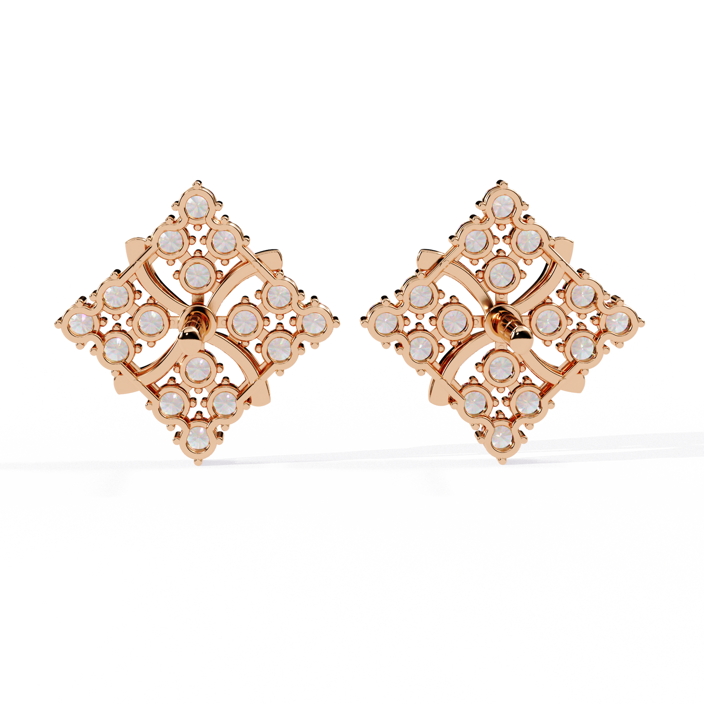 Round Daily Wear Small Diamond Earring