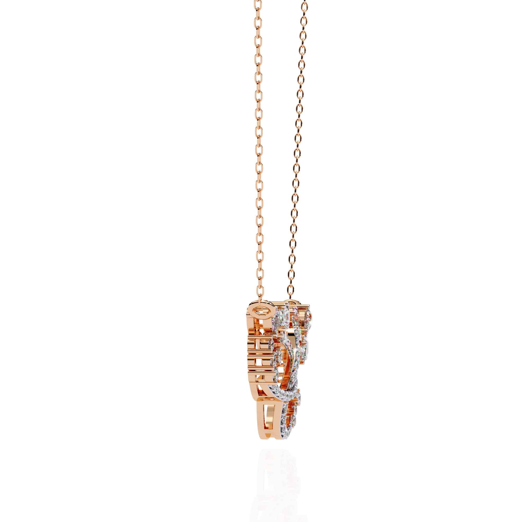 Round Lab Grown Diamond Necklaces