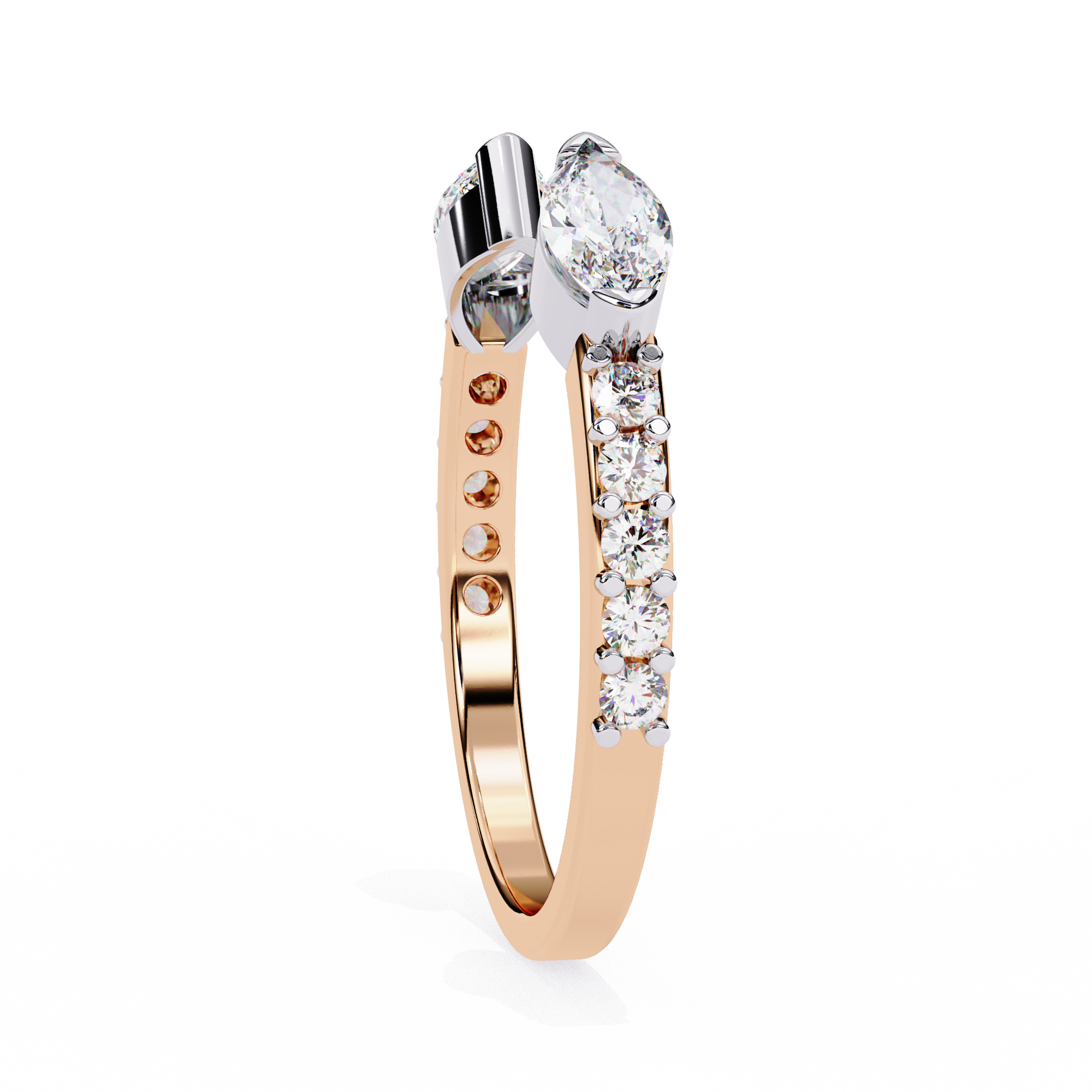 Pear cut Lab grown diamond eternity
