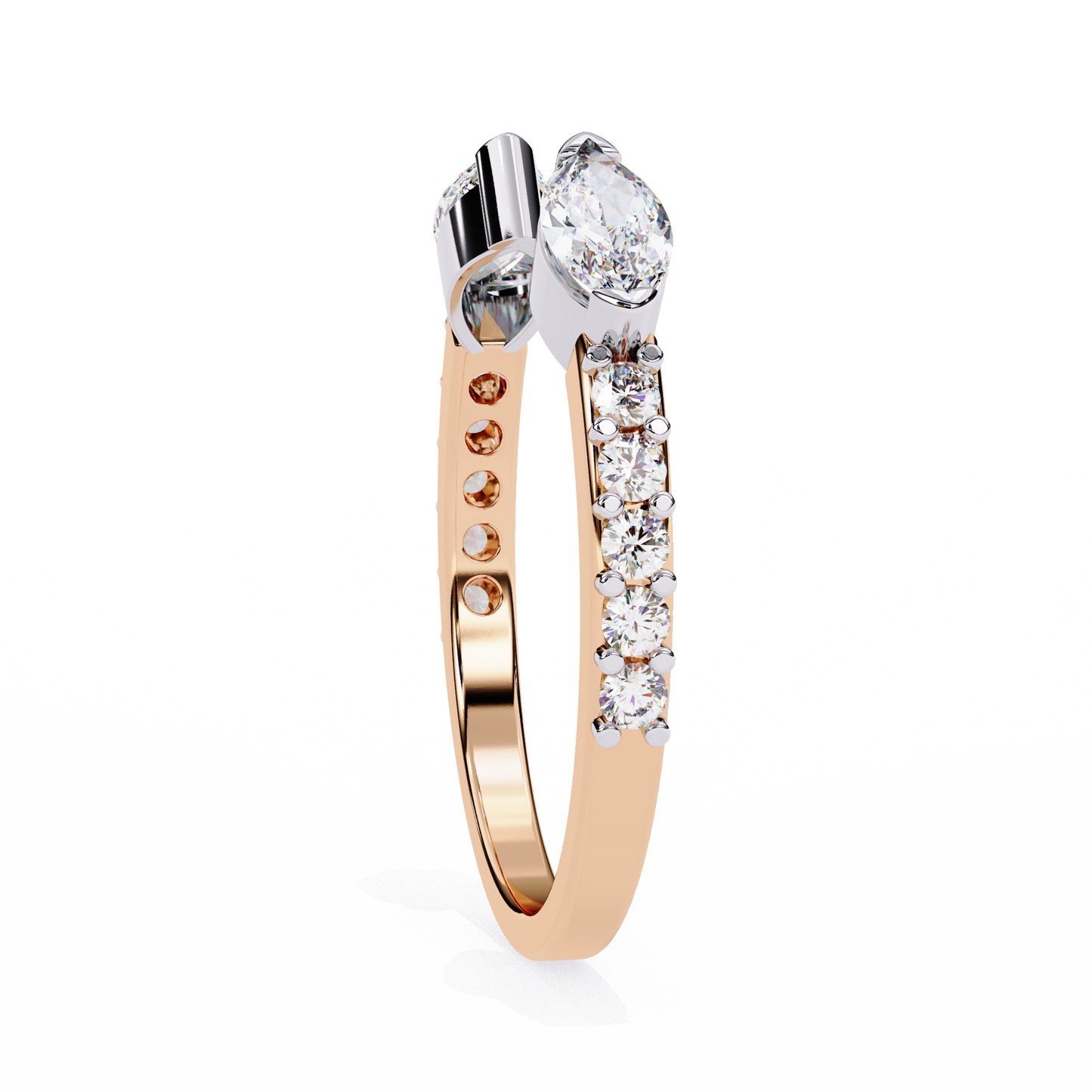 Pear cut Lab grown diamond eternity