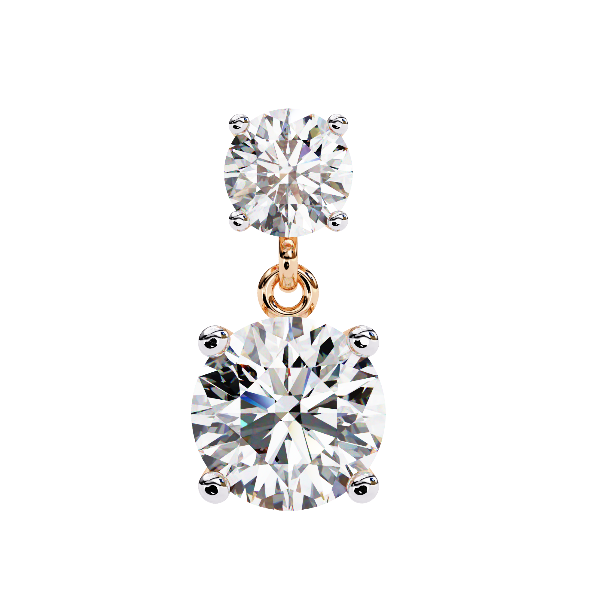 Diamond Duo Stud Earrings