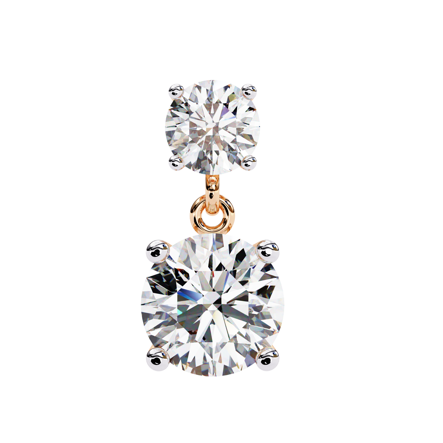 Diamond Duo Stud Earrings
