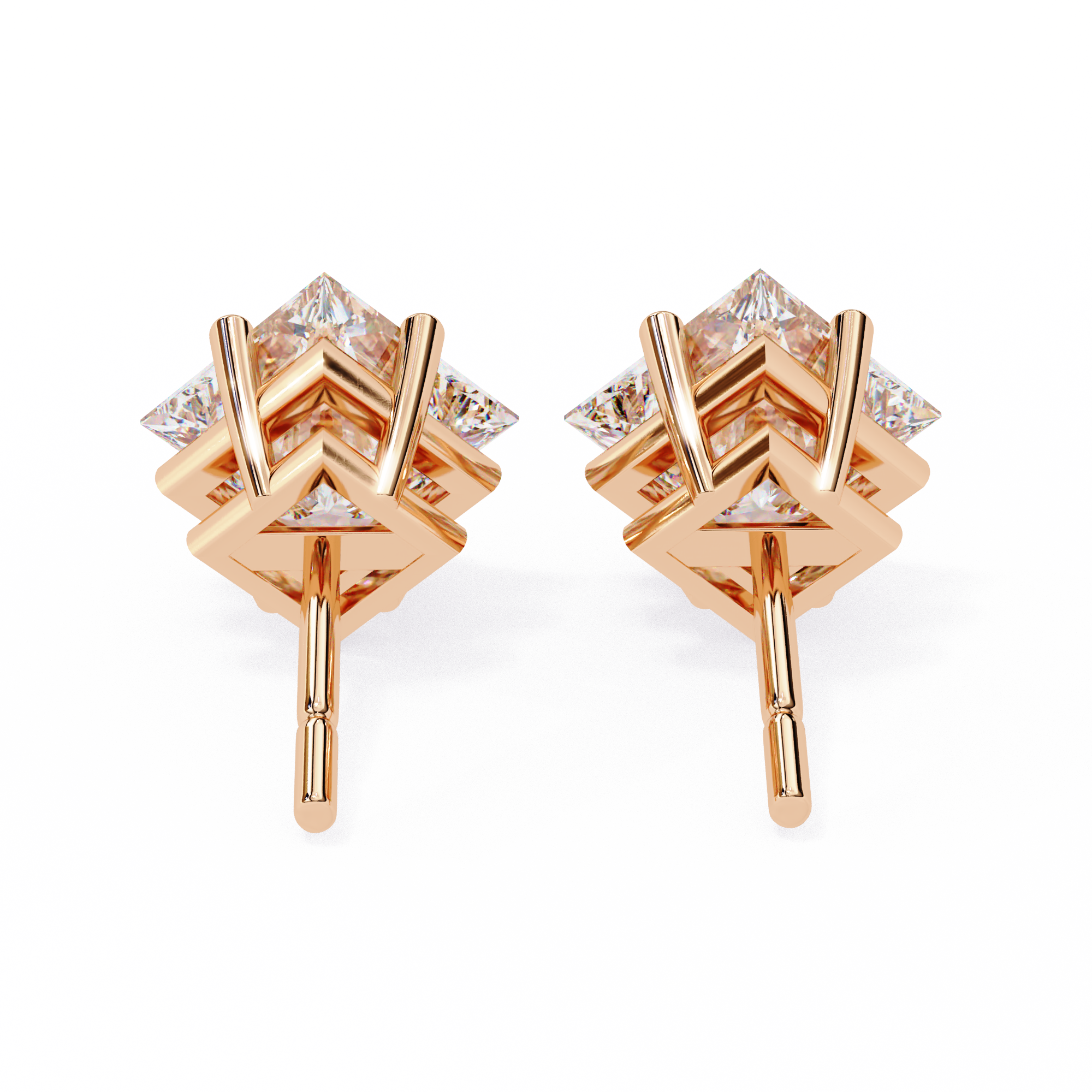 Princess Diamond Earrings