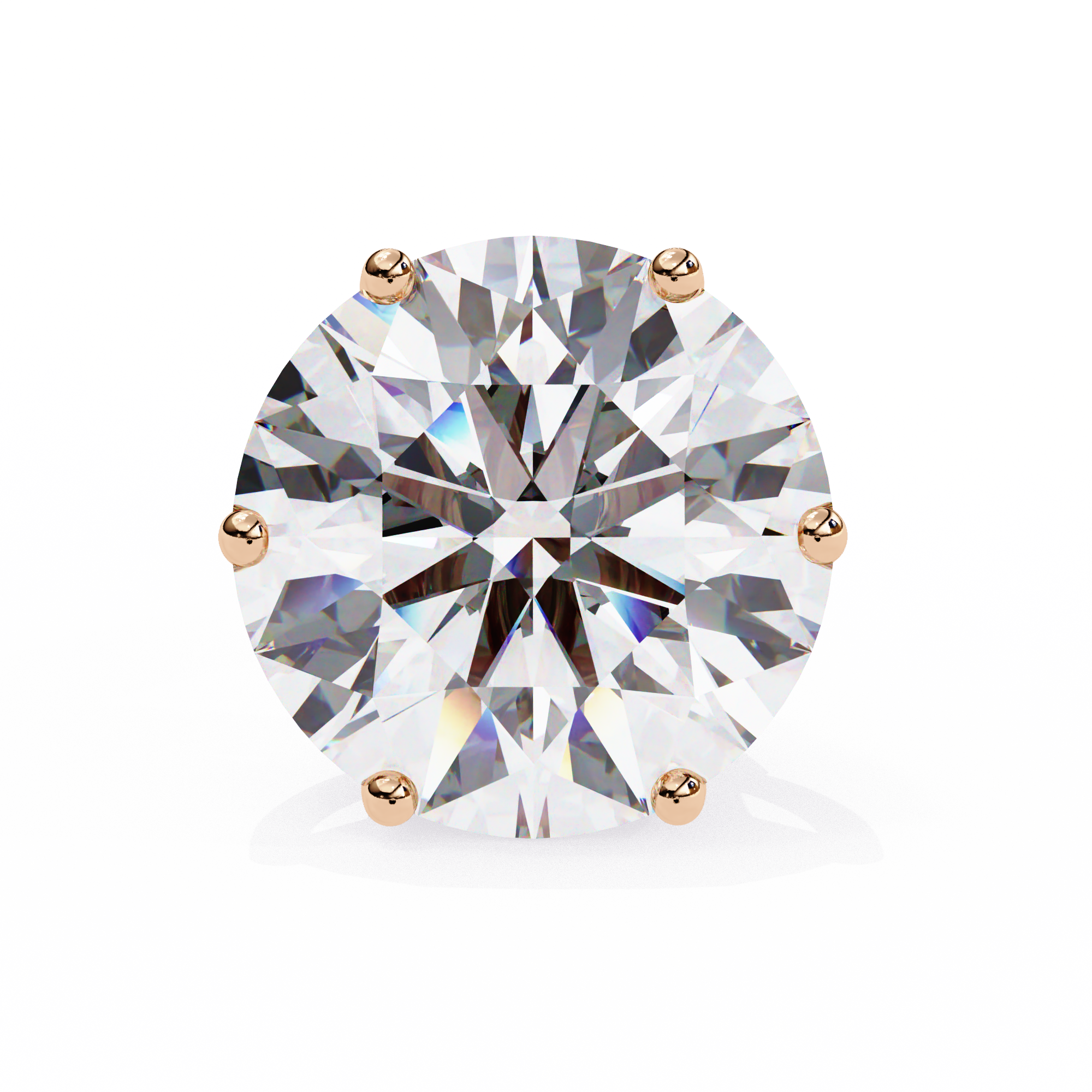Classic Six Claw Diamond Stud Earrings