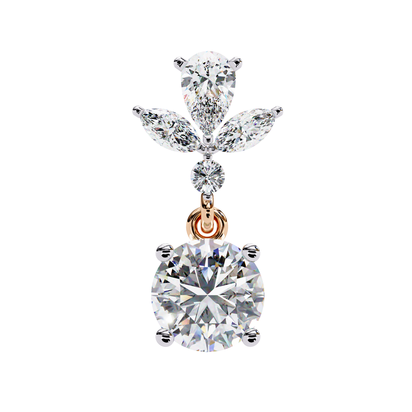 Double Drop Lab Grown Diamond Earrings