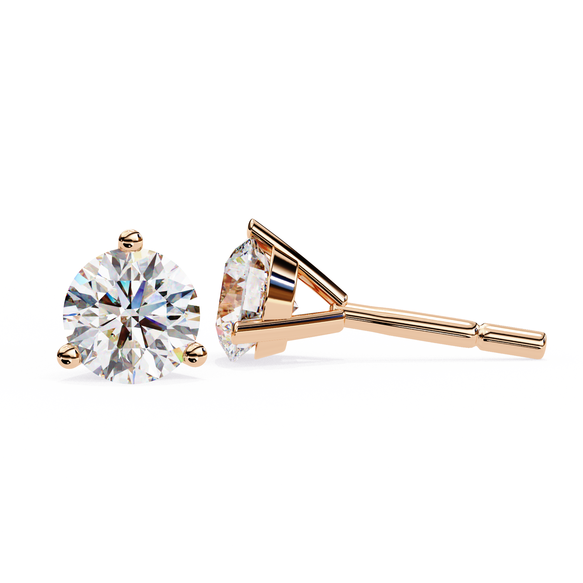 ROUND STUD EARRING