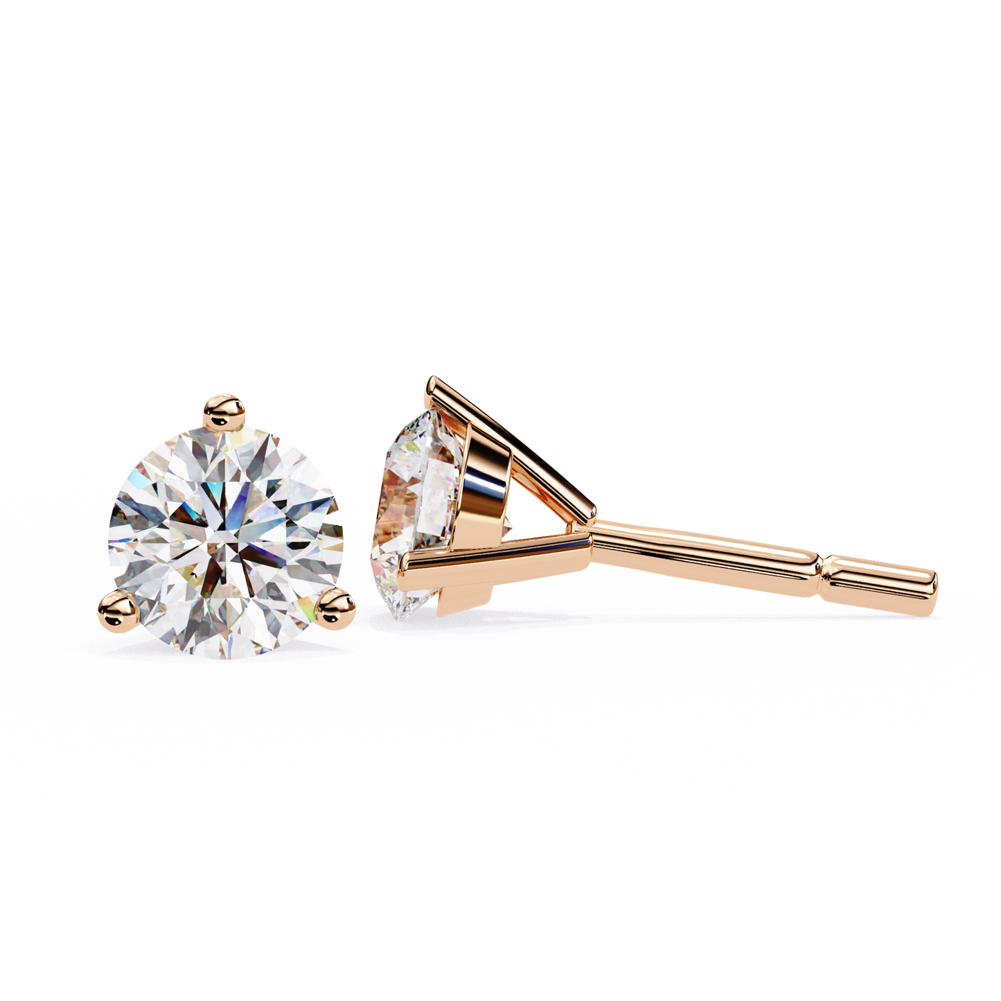 ROUND STUD EARRING