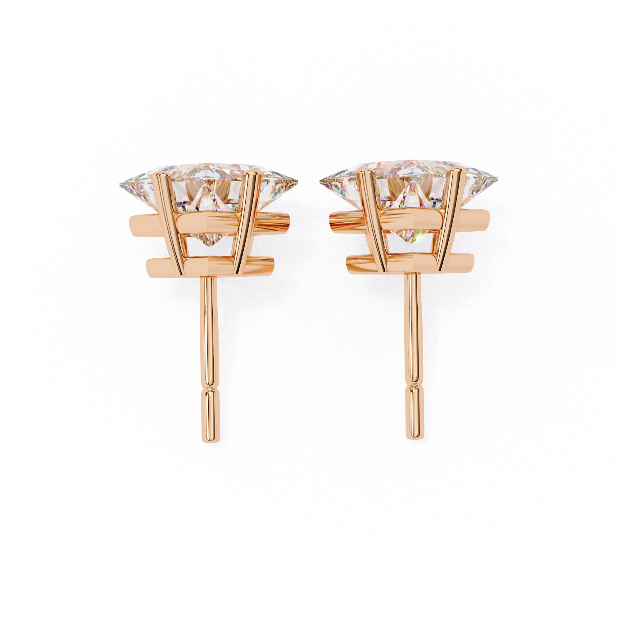 Princess Diamond Earrings