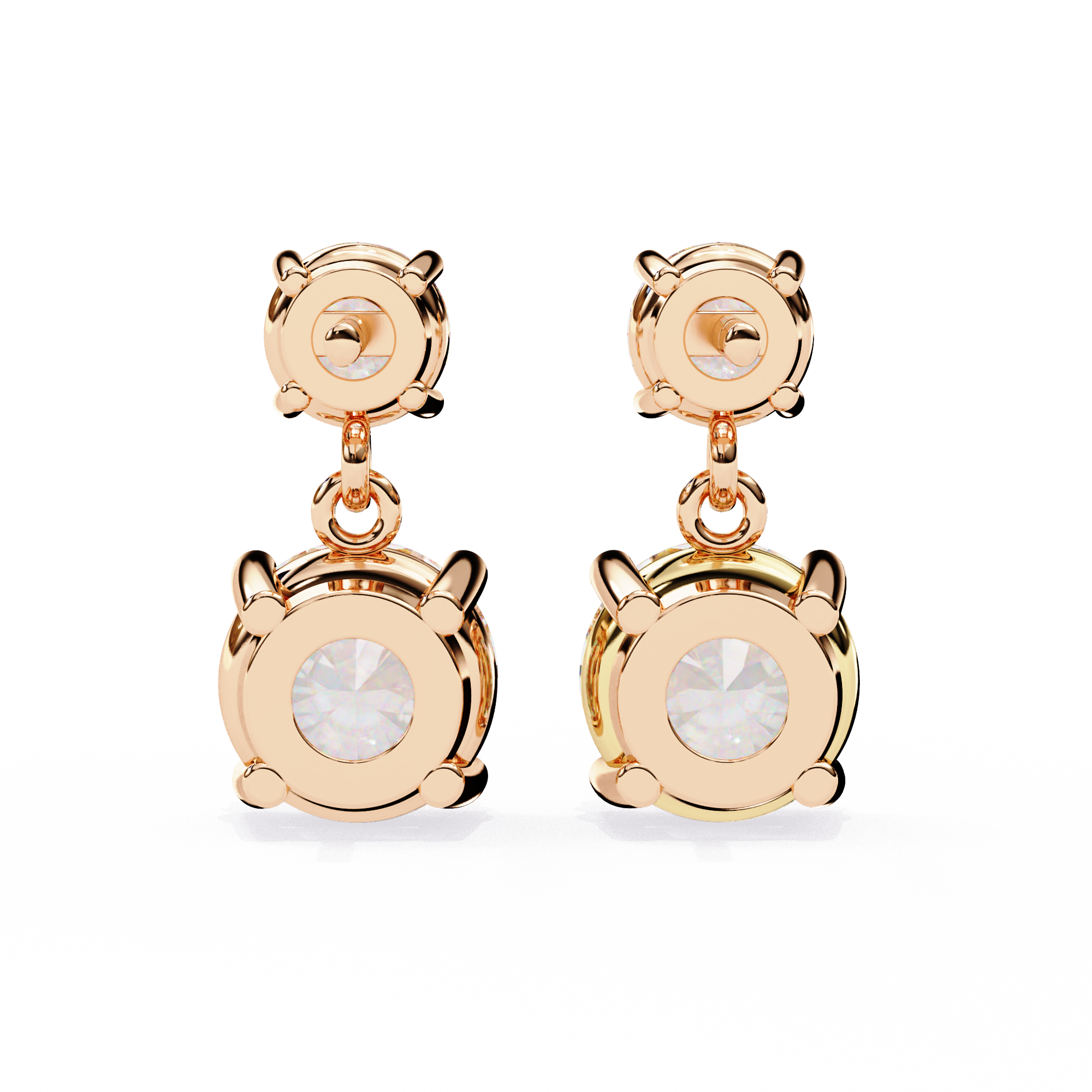 Diamond Duo Stud Earrings