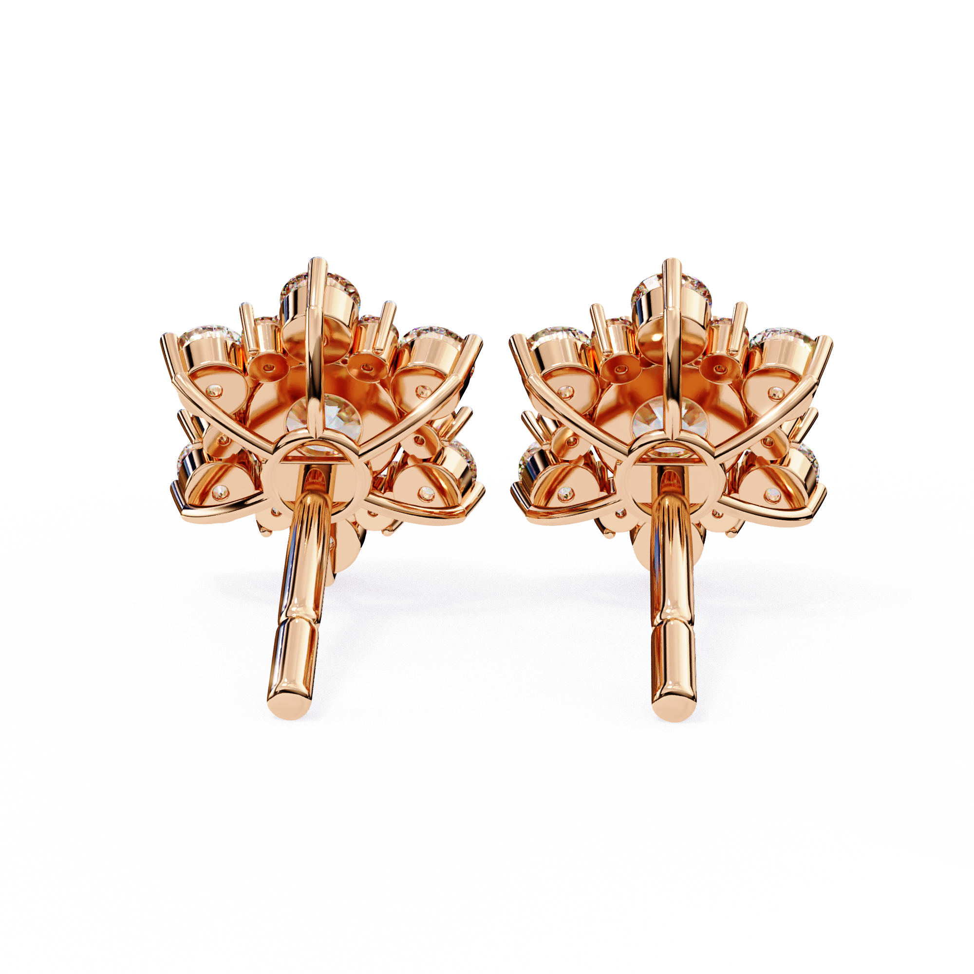 Flower Lab Grown Diamond Earrings