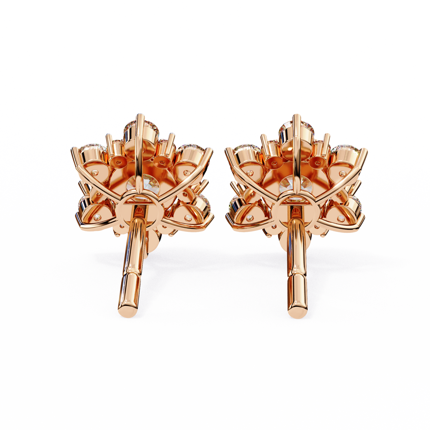 Flower Lab Grown Diamond Earrings