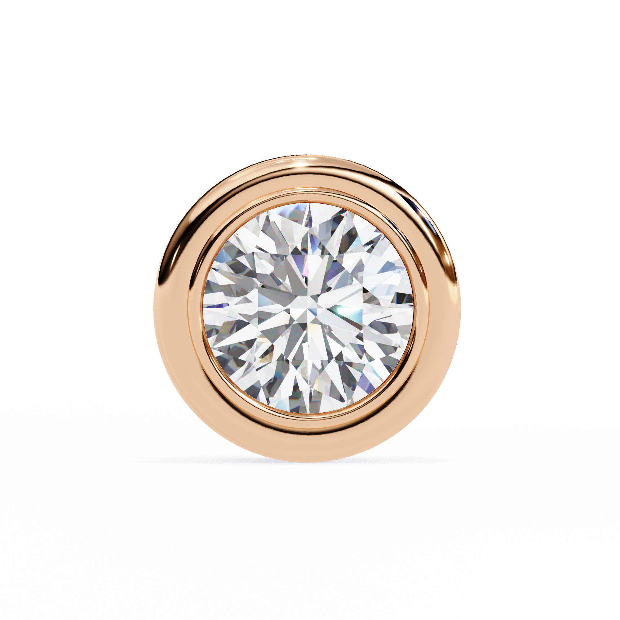 Round Diamond Stud Earrings Timeless Round Cut Gift for Women
