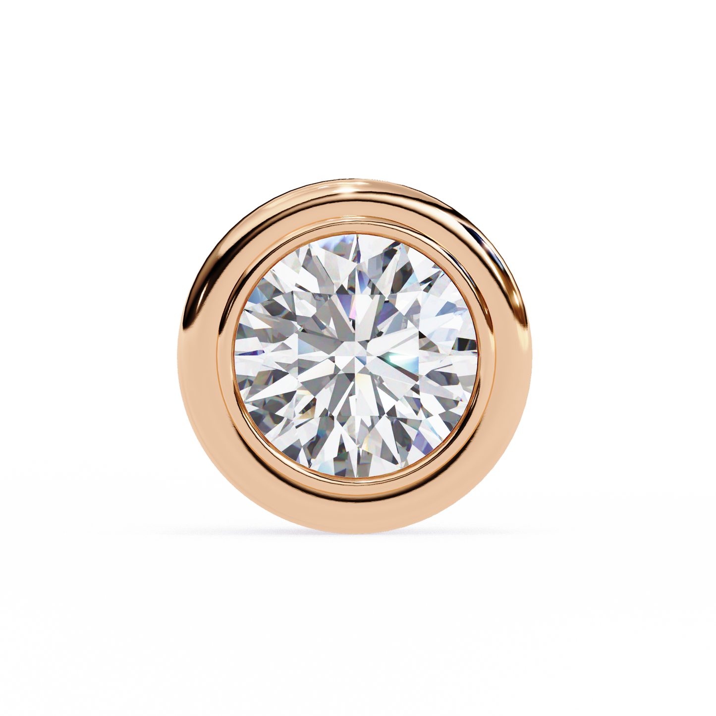 Round Diamond Stud Earrings Timeless Round Cut Gift for Women