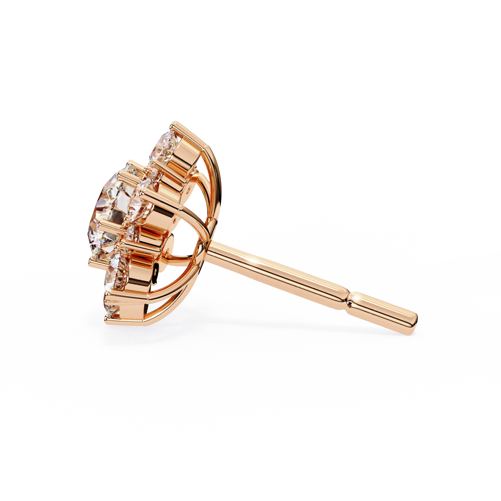 Flower Lab Grown Diamond Earrings
