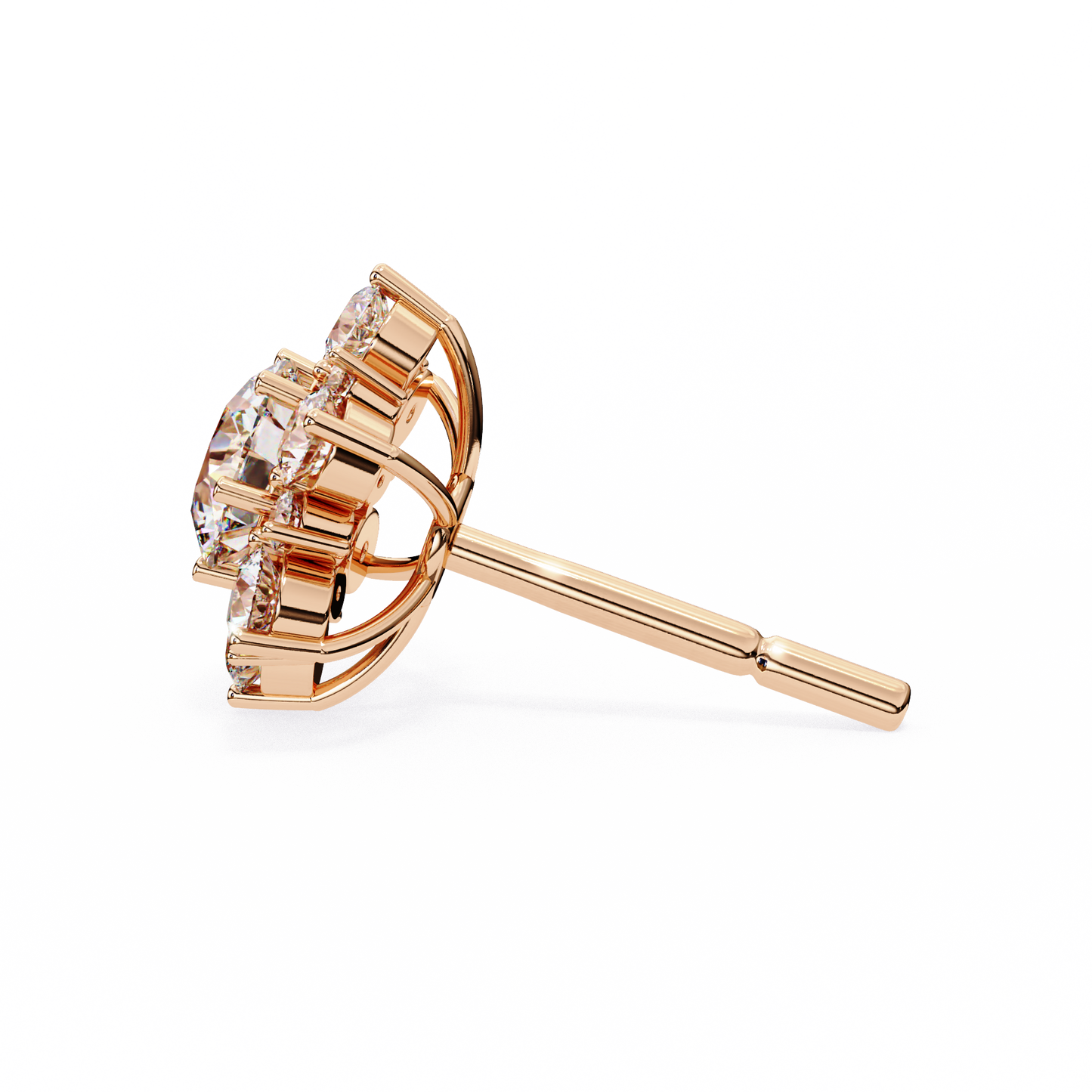 Flower Lab Grown Diamond Earrings