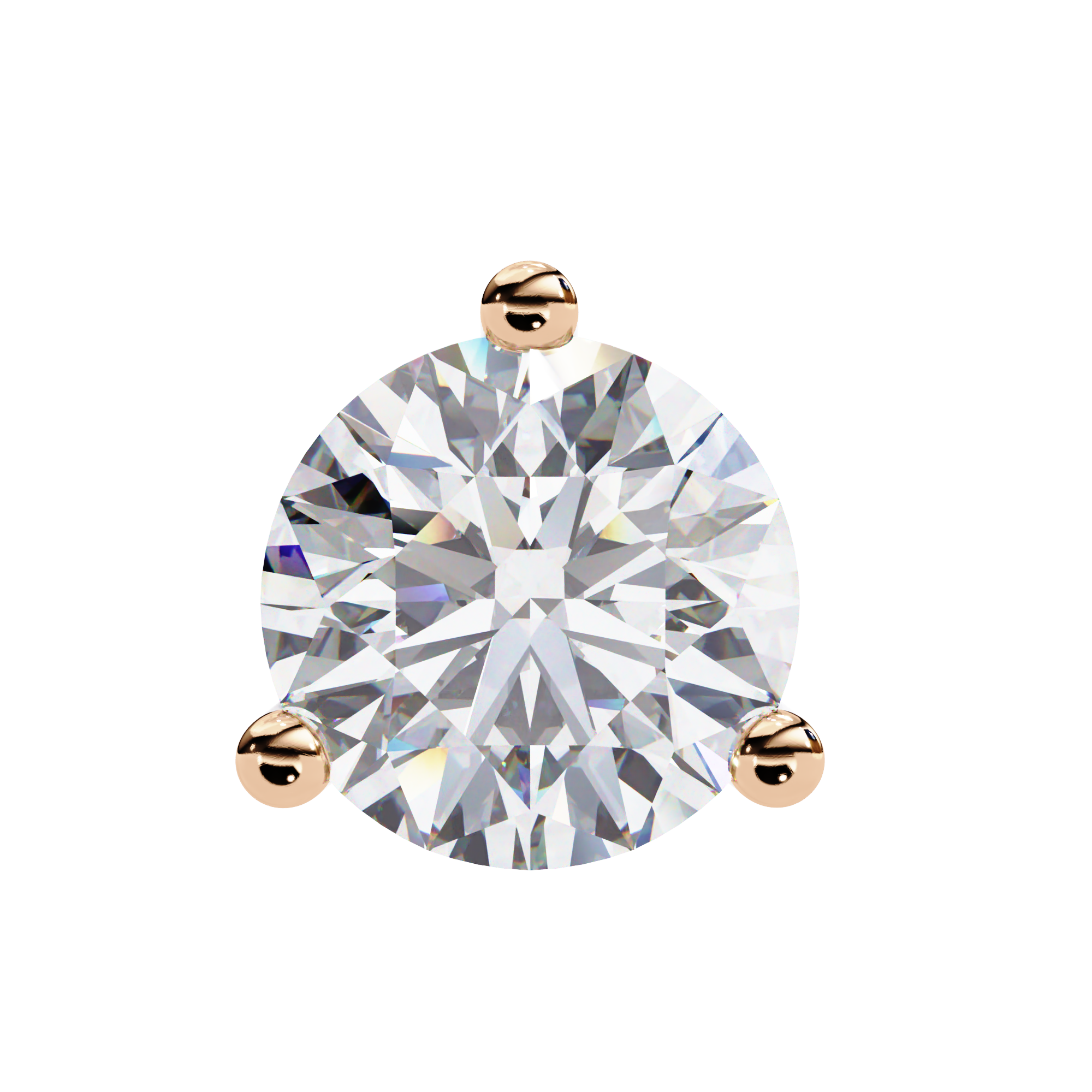 ROUND STUD EARRING