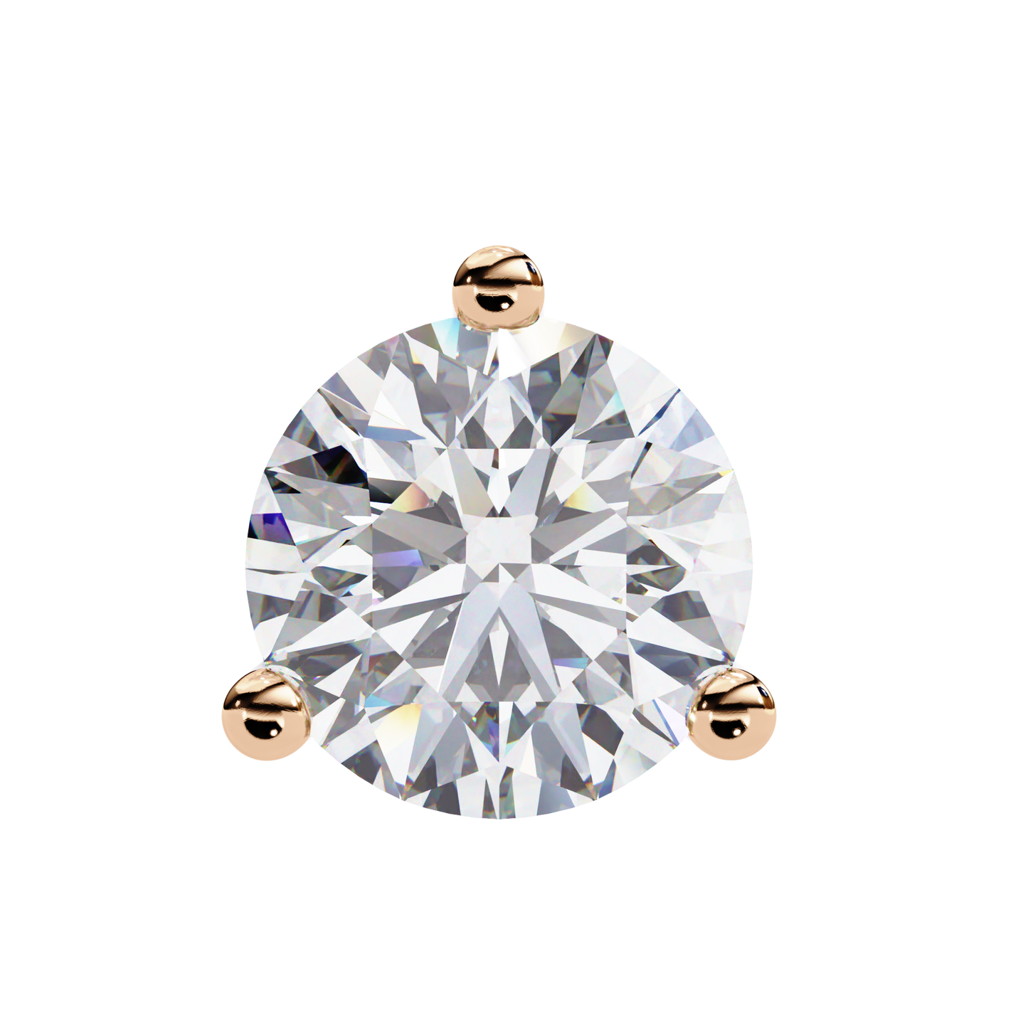 ROUND STUD EARRING
