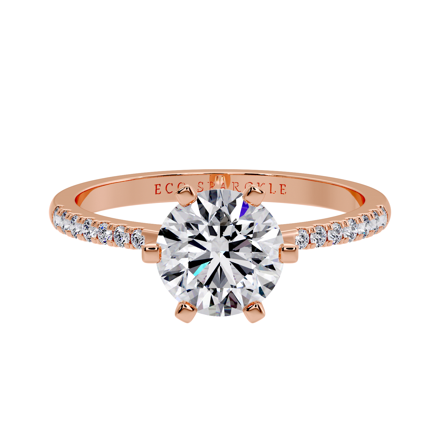 ROUND DIAMOND RING 6 PRONG