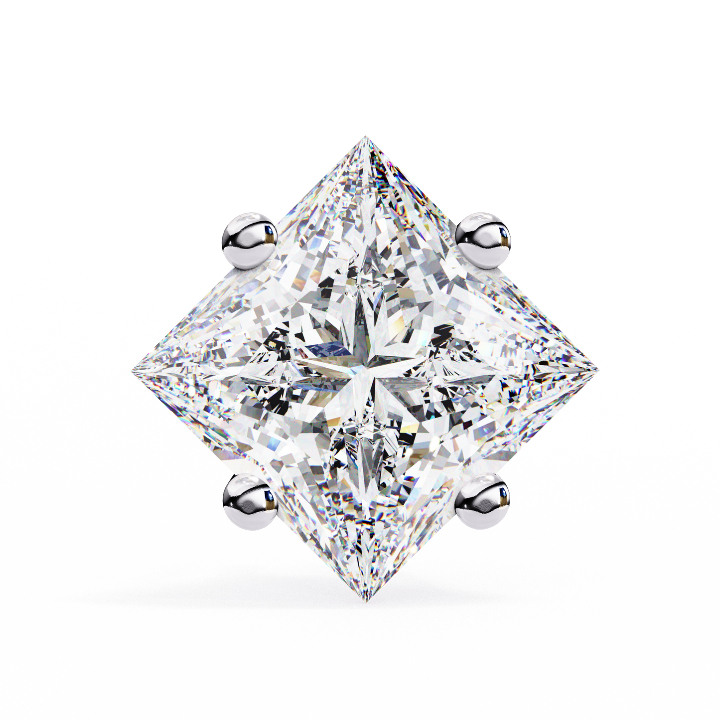 Princess Diamond Earrings