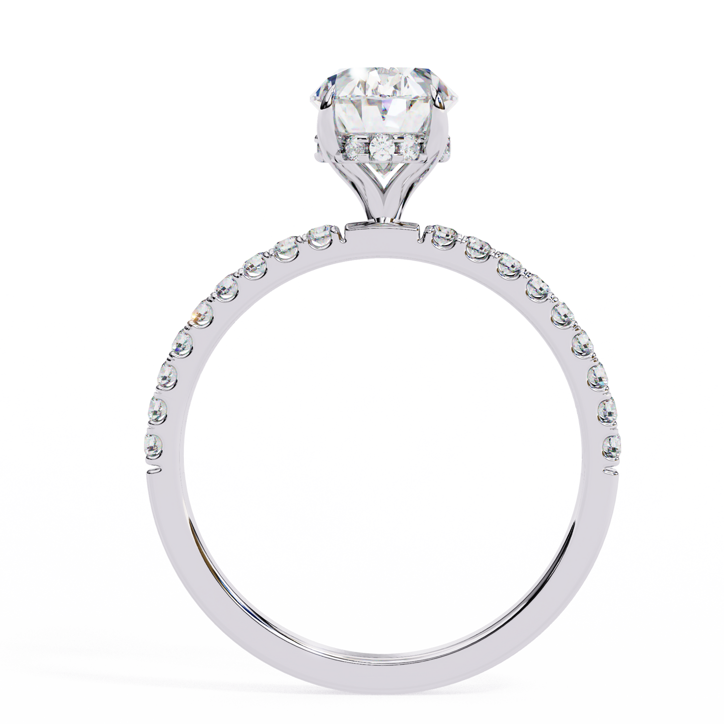 The Oval Royale with Pave by Eco Sparckle