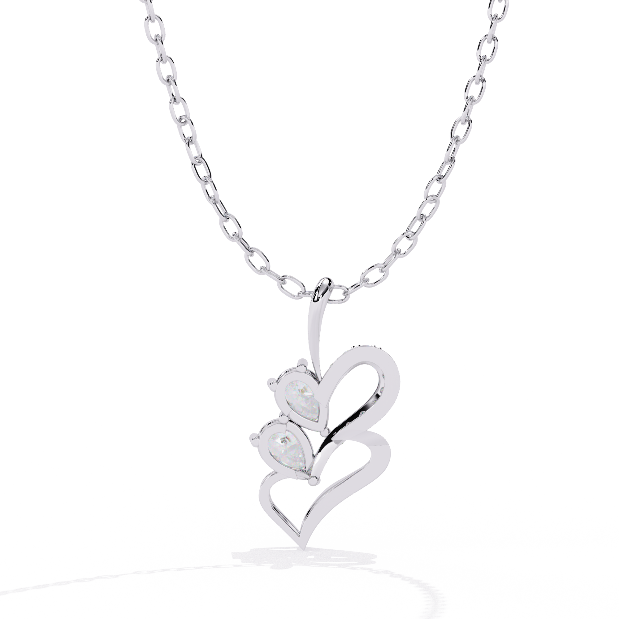 Couple Double Pear Pendant