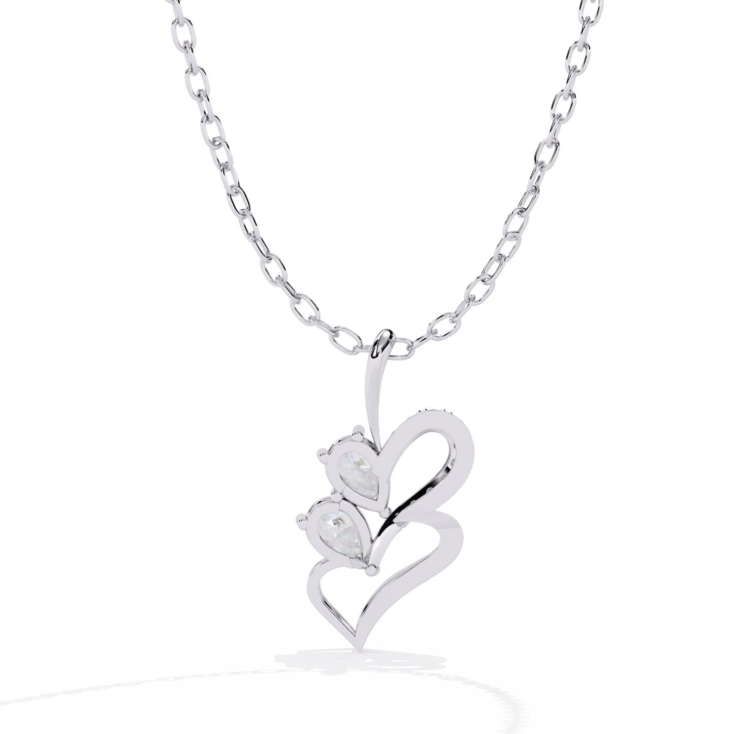 Couple Double Pear Pendant