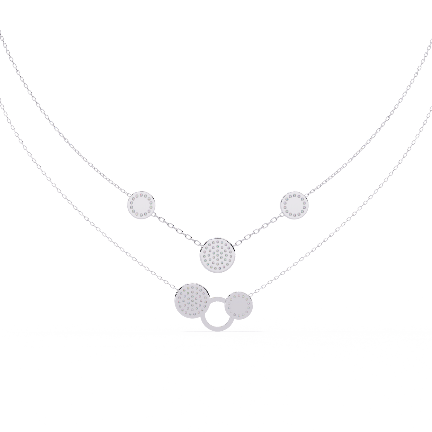 Lira Round Diamond Necklace