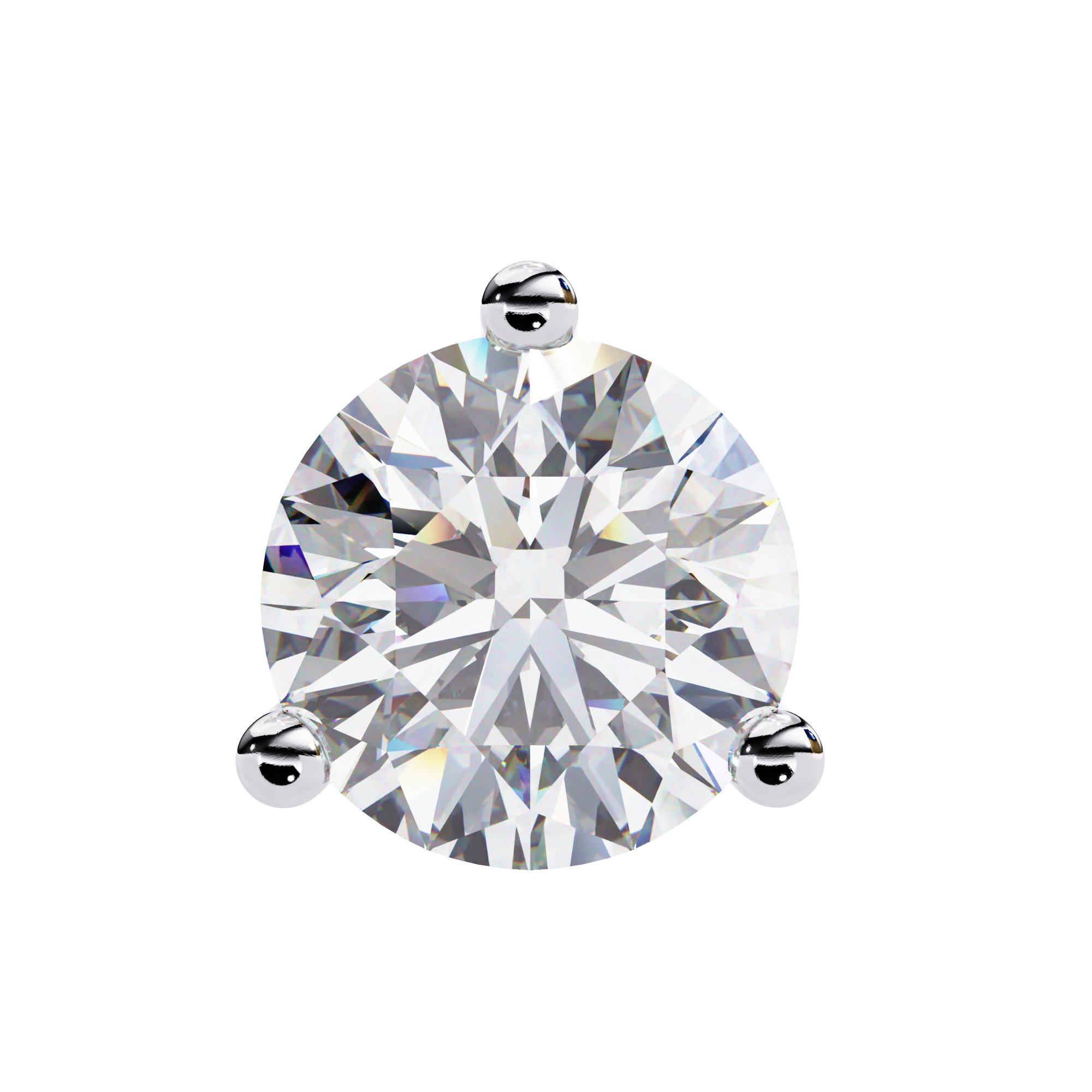 ROUND STUD EARRING