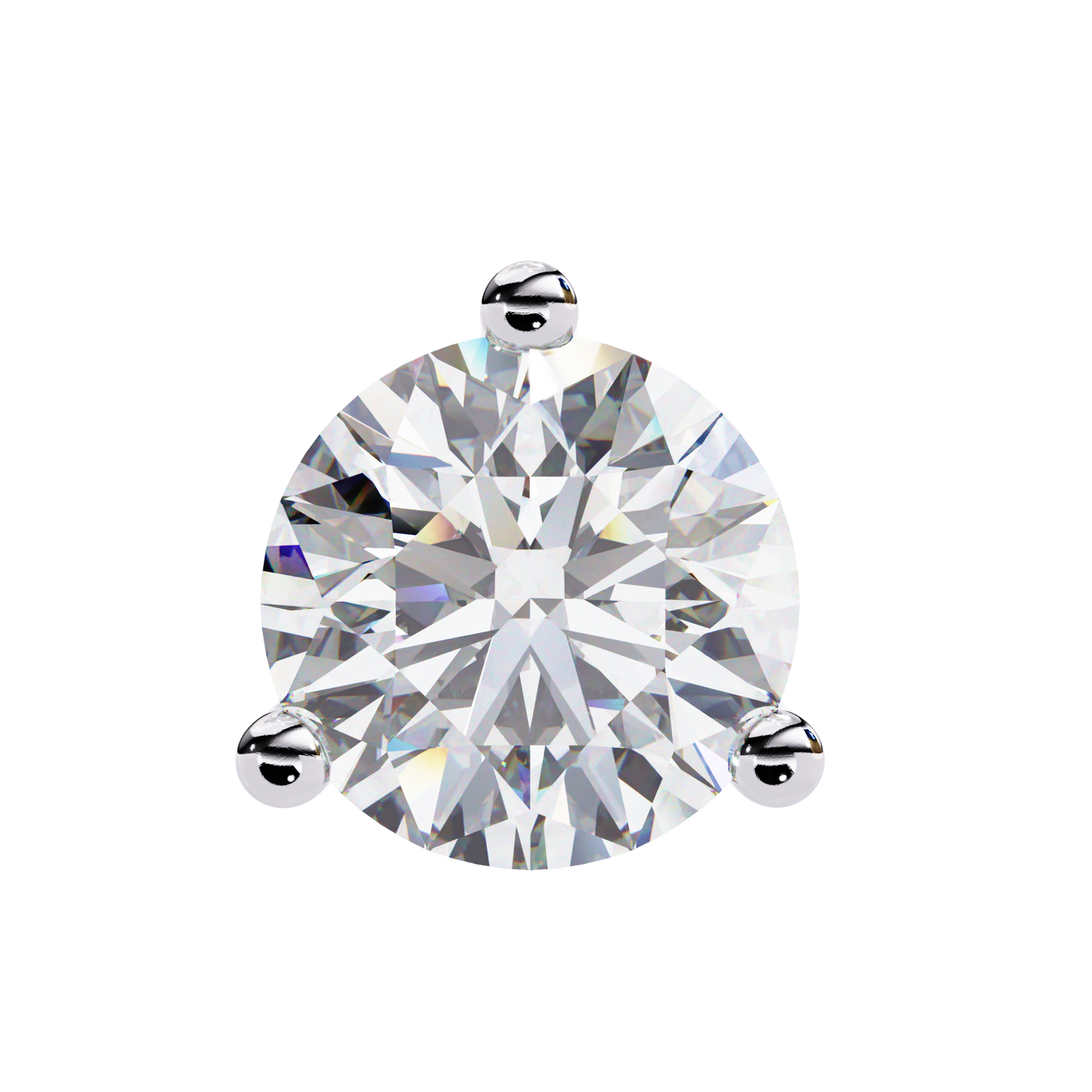 ROUND STUD EARRING
