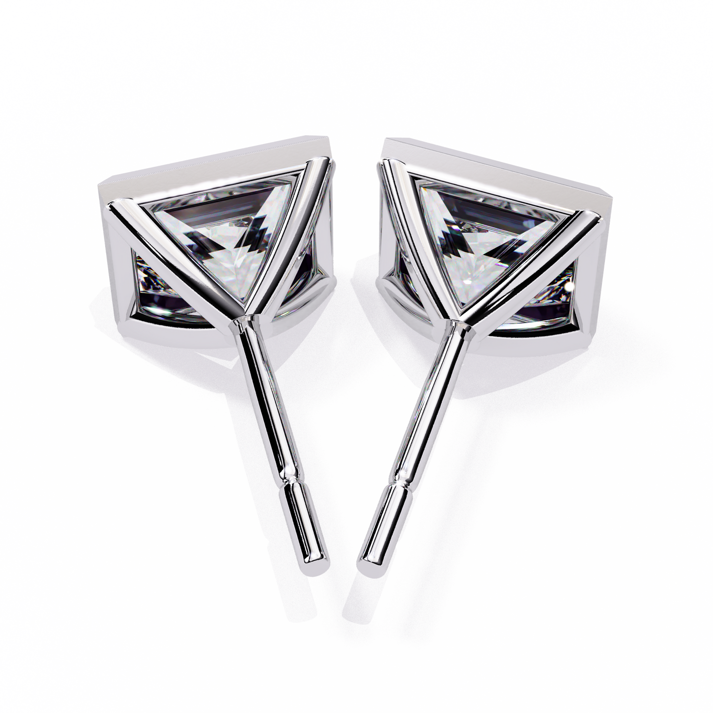 Princess Solitaire Diamond Stud