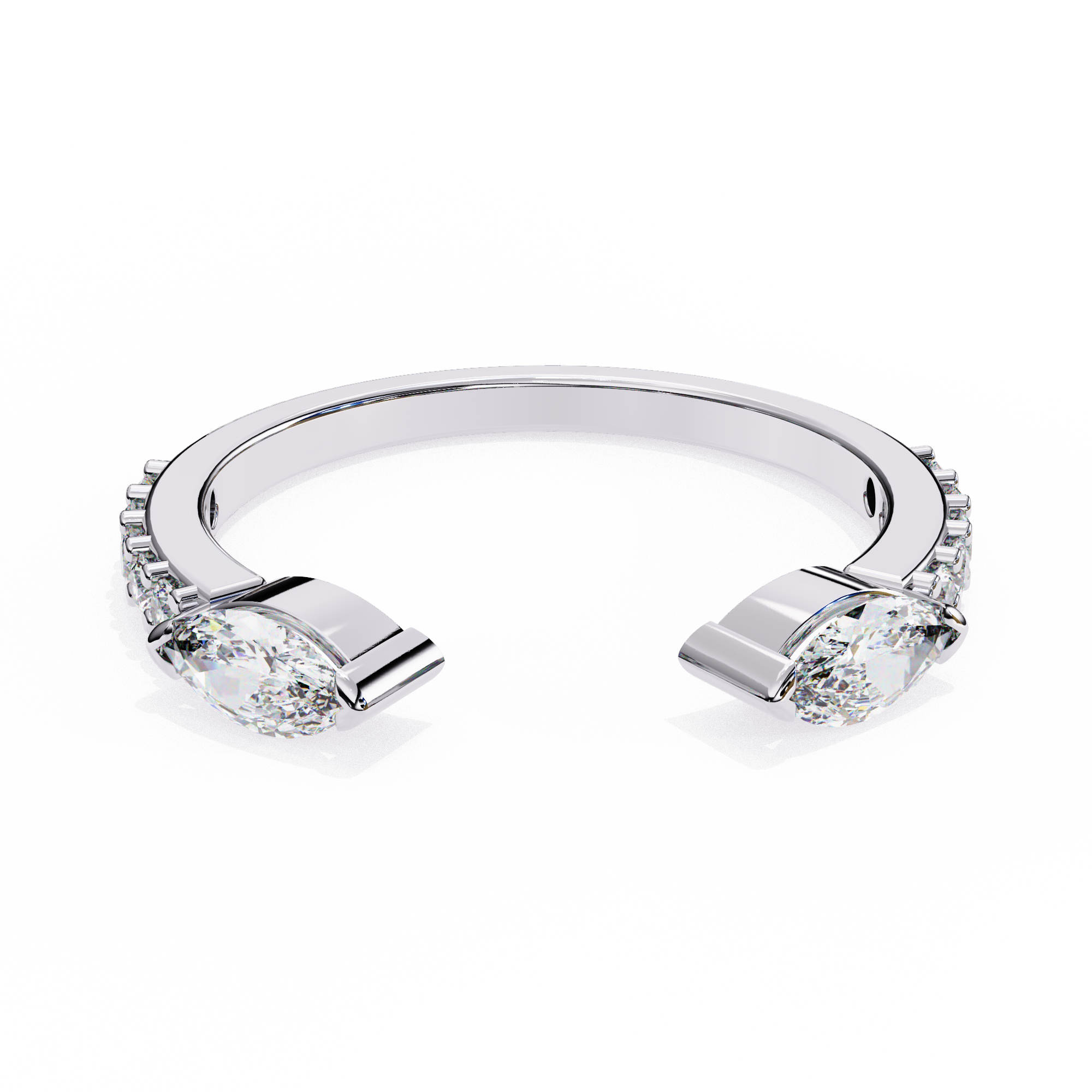 Pear cut Lab grown diamond eternity