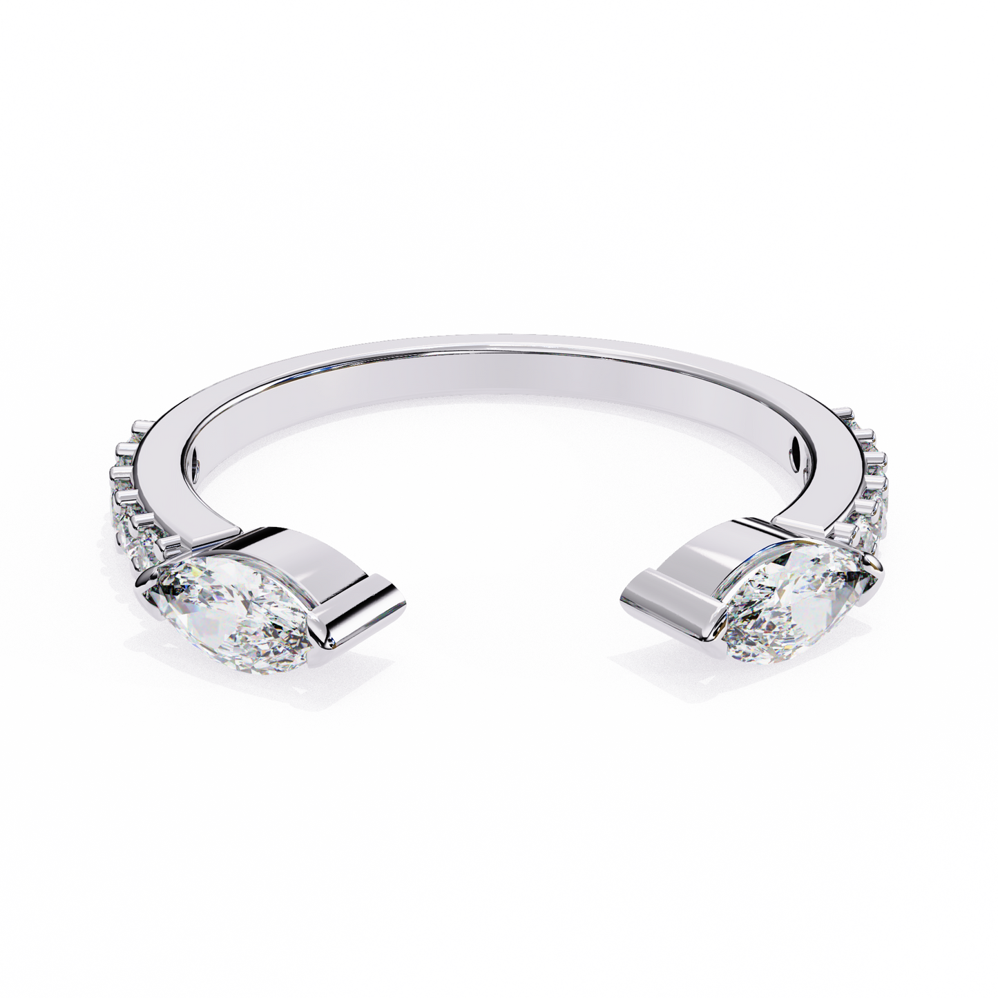 Pear cut Lab grown diamond eternity