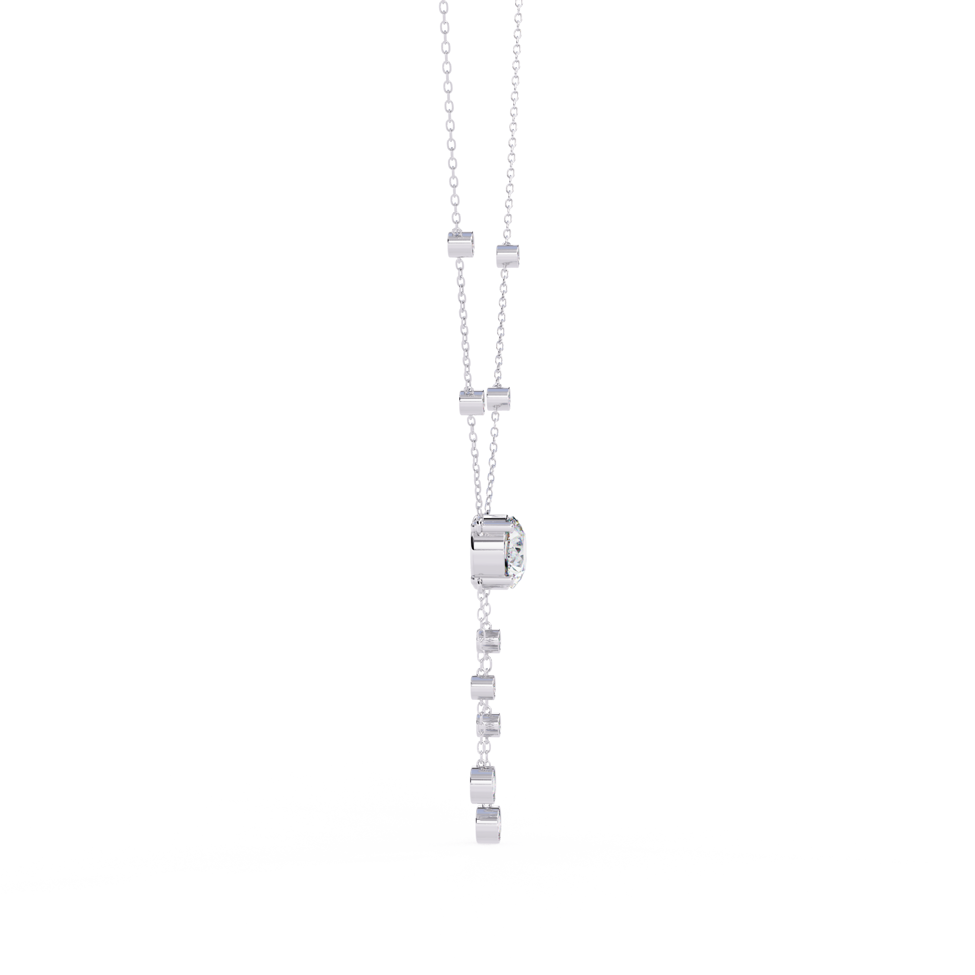 Round Lab Grown Diamond Necklaces