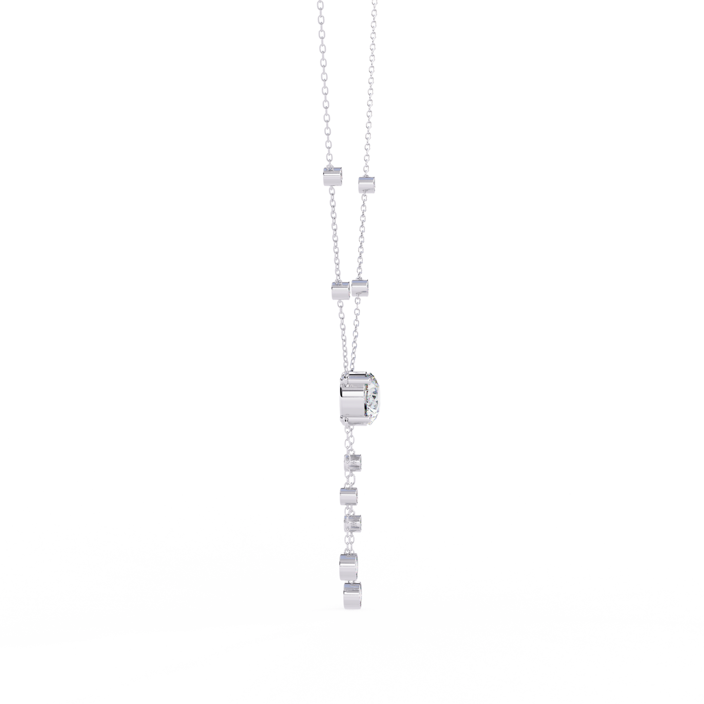 Round Lab Grown Diamond Necklaces